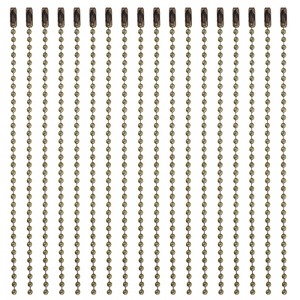 Unique Bargains Adjustable Metal Ball Bead Chain for Hanging Ornament Jewelry 20 Pcs - 1 of 4