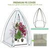 Portable Greenhouse for Outdoor Plants, Hexagonal Green House w/PE Cover, Zippered Door, Mesh Window, for Vegetables, Flowers, Fruits, Herbs - 4 of 4