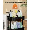 TOBILI 3 Tier Mesh Utility Cart, Rolling Metal Organization Cart with Handle and Lockable Wheels - 4 of 4