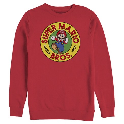 Men's Nintendo Super Mario Bros Since 1985 Badge Sweatshirt - image 1 of 3