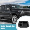 Unique Bargains Center Console Cup Holder Bezel for Chevrolet Silverado 1500 22860866 Black 1set - 2 of 4