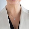 EVERLY JEWELRY | Sterling Silver Pendant with Created Gemstone – Multiple Stone Options - 4 of 4