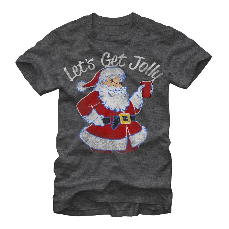Men's Lost Gods Christmas Let's Get Jolly T-Shirt, 1 of 5