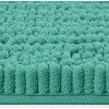 Home Mart Goods Turquoise Blue Soft Cozy Plush Chenille Toilet Seat Cover - 18"x18" - 3 of 3
