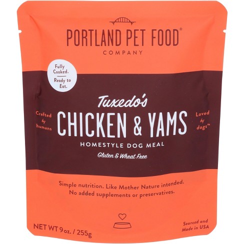 Portland Pet Food Company Tuxedo's Chicken & Yams Homestyle Dog Meal - Case of 8 - 9 oz - image 1 of 1