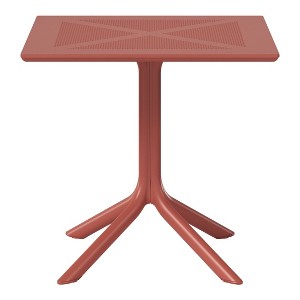 WestinTrends Playa 31.5" Square Plastic Outdoor Patio Dining Table for 4 - 1 of 4