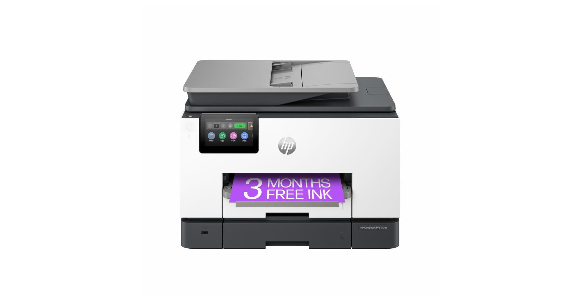 HP OfficeJet Pro 9125e All-in-One Printer with 3 Months of Instant Ink for free with HP+, AI-enabled