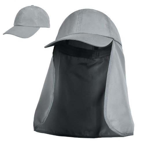 Solaris Flap Cap UPF 50+ UV Sun Protection Fishing Hat for Outdoors Safari,  Grey