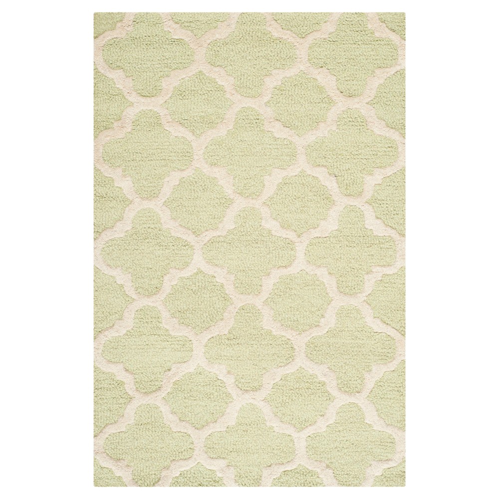 2'x3' Trellis Accent Rug Light Green - Safavieh