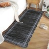 Washable Modern Bordered Non Slip Area Rugs for Living Room Dining Room, Low Pile Geometric Carpet for Home Office - 2 of 4