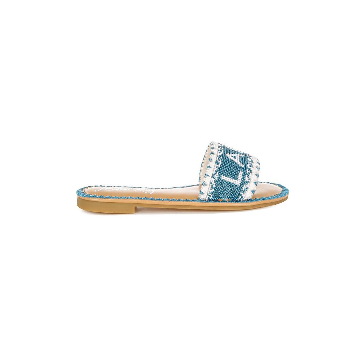 Обувь London Rag Womens Beaded Lake Como Flat Slip Ons 7 — фото 3