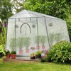 UPTIOT 7 Ft. X 8.5 Ft. Hobby Greenhouse White - 2 of 4
