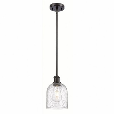 Bella - 1 Light Stem Hung Mini Pendant In Industrial Style-9.5 Inches Tall and 5.5 Inches Wide