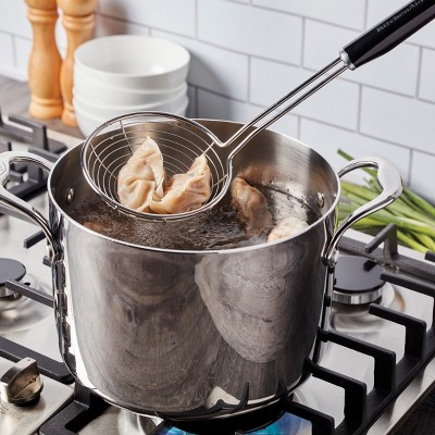 KitchenAid Black Stainless Steel Asian Strainer