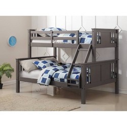 Twin Full Louver Bunk Bed Antique Gray, Donco Louver Twin Over Full Bunk Bed