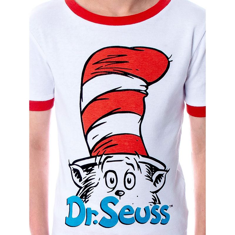 Dr. Seuss Cat In The Hat Mommy and Me Matching Outfit Family Pajama Set, 3 of 6
