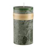 Northlight 6" Holly Green Traditional Cylindrical Pillar Candle