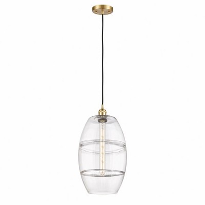 Vaz - 1 Light Cord Hung Mini Pendant In Industrial Style-18.5 Inches Tall and 10 Inches Wide