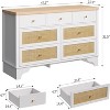 GAOMON 7 Drawers Double Dresser, 47.3'' Wide Wood Chest of Drawers with Wood Drawer Organizer with Sturdy Base - 2 of 4