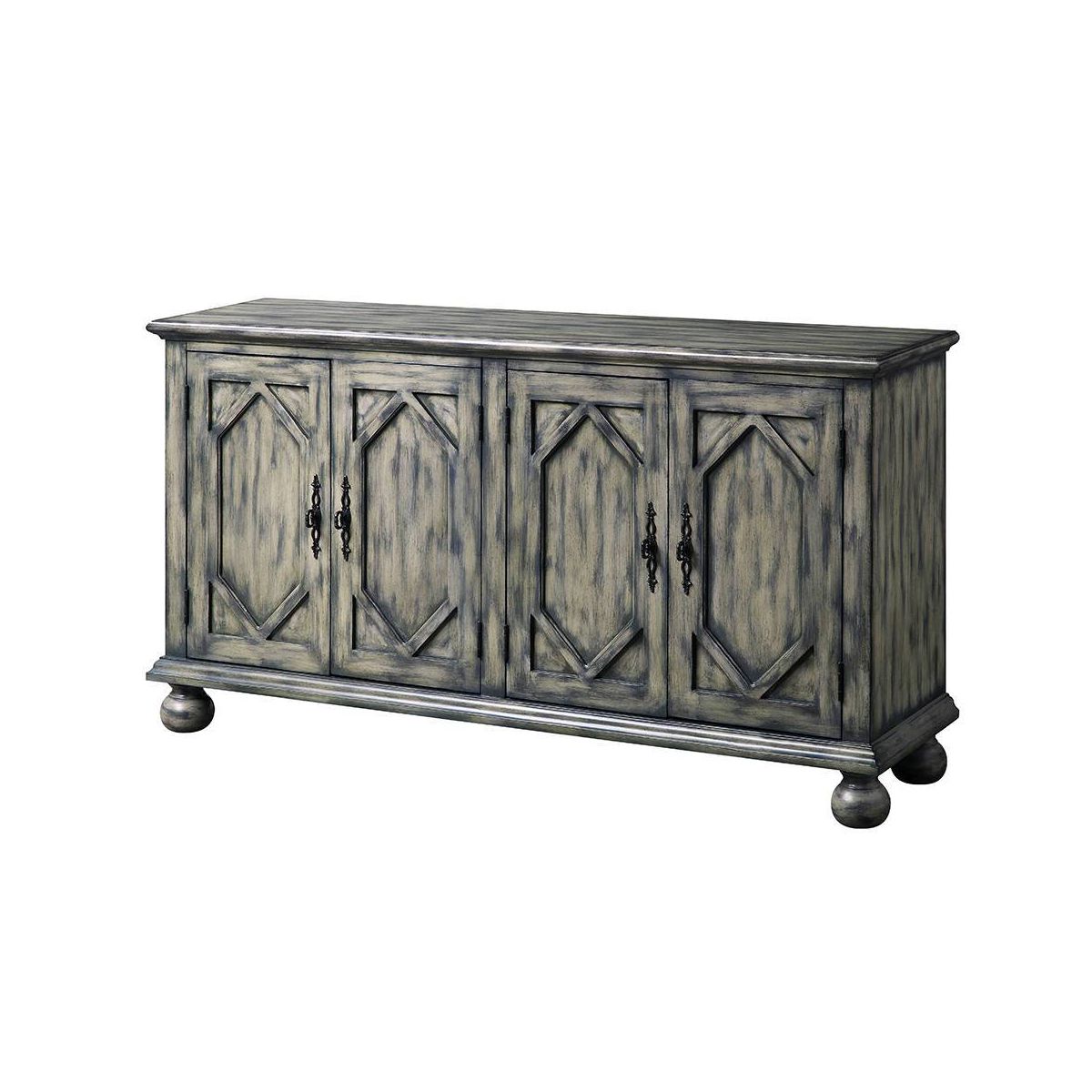 Acme Furniture Pavan Decorative Storage Cabinet Rustic Gray - thumbnail 8
