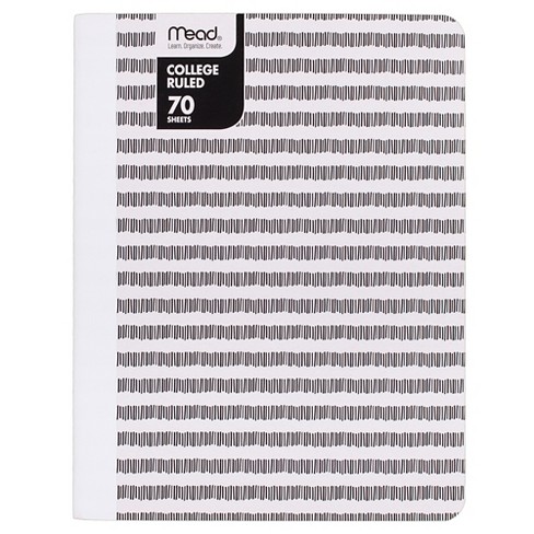 Mead College Ruled Striped Composition Notebook