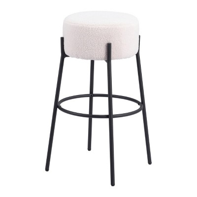 Zuo Blanche Barstool (Set of 2) Ivory