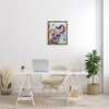 Stupell Industries Floral Pattern Fun Elephant Framed Canvas - 2 of 3