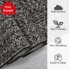 Area Rugs for Living Room Soft Faux Wool Modern Braided Print Rug Washable Rug Low Pile Non-Slip Carpet - 4 of 4