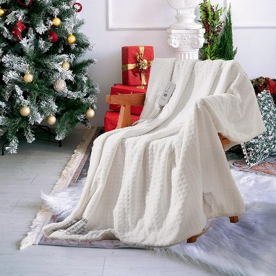 Heated Blanket, Soft Washable Electric Blanket, Heating Blanket for Bedding,  Sofa and Bed