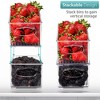 Sorbus Clear Stackable Refrigerator Organizer Bins With Handles - image 3 of 4