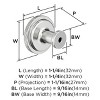 Amerock Fararday Round Knob for Cabinets, Drawers, and Furniture - 3 of 4