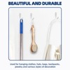 phiestina Stainless Steel U-Shaped Hooks, 10-Piece Set for Bathroom, Bags, Living Room & Kitchen Storage - 4 of 4