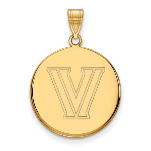 Black Bow Jewelry 10k Yellow Gold Villanova Wildcats NCAA Large Pendant - 1 of 3
