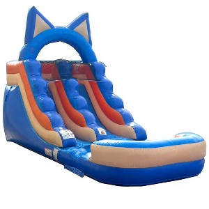 Pogo Bounce House Crossover Kids Inflatable Water Slide, Super Sonic with Blower, 12 ft - 1 of 4