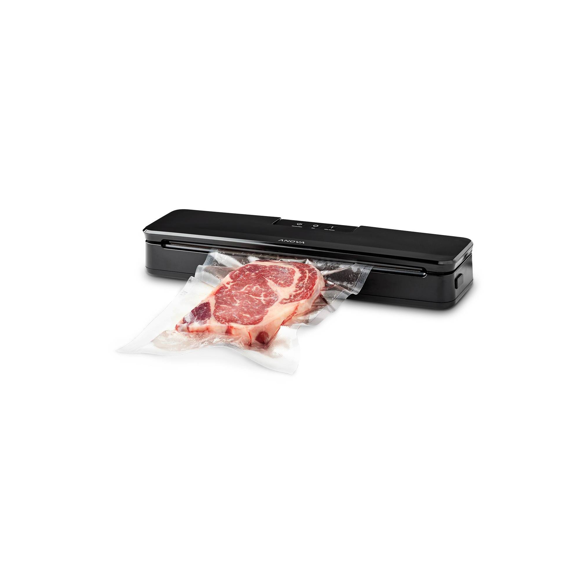 Anova Precision Vacuum Sealer: Stainless Steel Food Sealer Machine, Black, 2-Year Warranty, Spot Clean, Compact Design