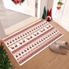 Coolmee Christmas Washable Rugs Snowflake Rug Non Slip Soft Non Shedding Indoor Holiday Decor Carpet for Living Room Bedroom - 3 of 4