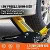 Syemin Lift Jacks 1.5 Ton Heavy Duty Steel Floor Mounted Heavy-duty Steel Racing Jack Lift Car for Car, Orange, 25.47"*13.46"*6.37" - 4 of 4