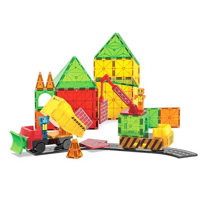MAGNA-TILES Builder XL 50-Piece Colorful Magnetic Construction Set