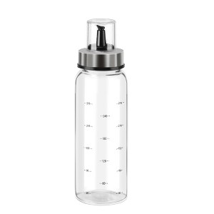 Unique Bargains Kitchen Cooking Stainless Steel Spout Accurate Pour Drip-Free Dispenser Bottle with ML Marks - 1 of 4