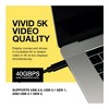 Koah Thunderbolt 3 (USB-C) Cable (40 Gbps, 2.5') - Supports 100W Charging, 0.8m - 2 of 3