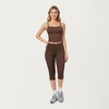 Anna-Kaci Active Women's High Waist Capri Leggings with Smooth Compression Fit and Stretch Fabric - 2 of 4