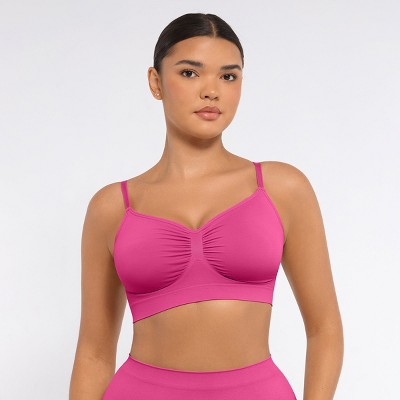 Feelingirl Women's Smooth Seamless Comfort Wireless Bra Black S