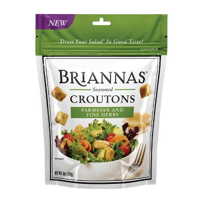 Brianna’s Parmesan & Fine Herbs Flavored Croutons (5 oz) Pack of 4