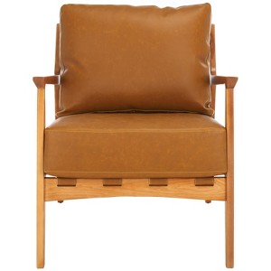 Danisia Accent Chair - ACH4518A - Caramel/Natural - Safavieh - 1 of 4