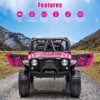 2 Seater Ride On Truck Car, 24V Battery Powered Kids Car with Remote Control, 19" Extra Wide Seat - 4 of 4