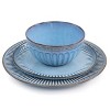 Gibson Elite Mendocino 16 Piece Stoneware Dinnerware Set in Blue - 4 of 4