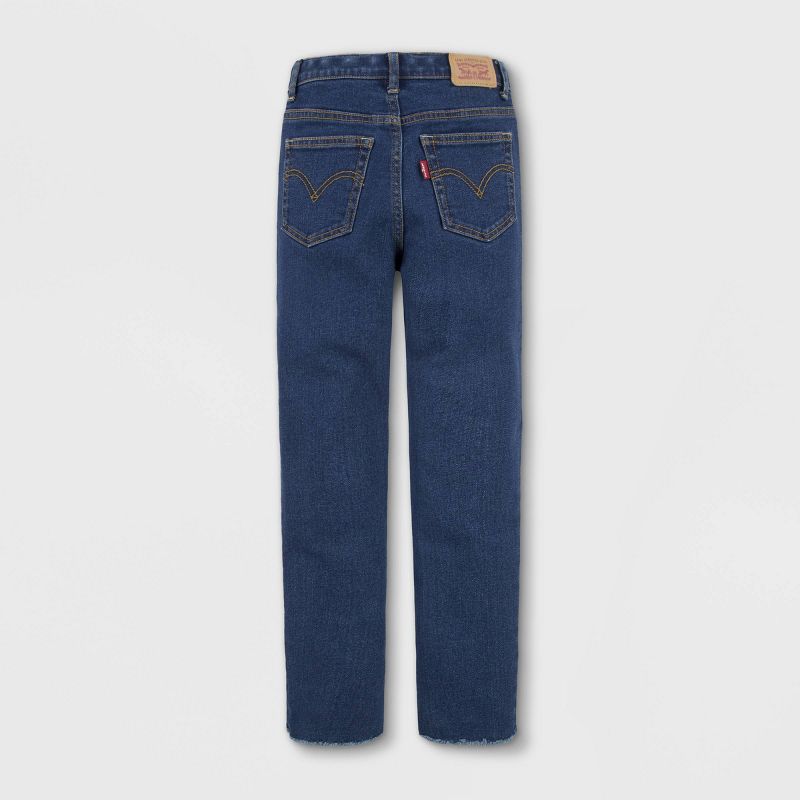 Levi's® Girls' High-Rise Straight Jeans - Medium Wash, 2 of 5