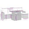 vidaXL Garden Sofa Set Grey - 3 of 4