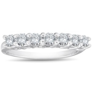 Pompeii3 950 Platinum 5/8 Carat Diamond Solitaire Prong Women's Wedding Ring - 1 of 4