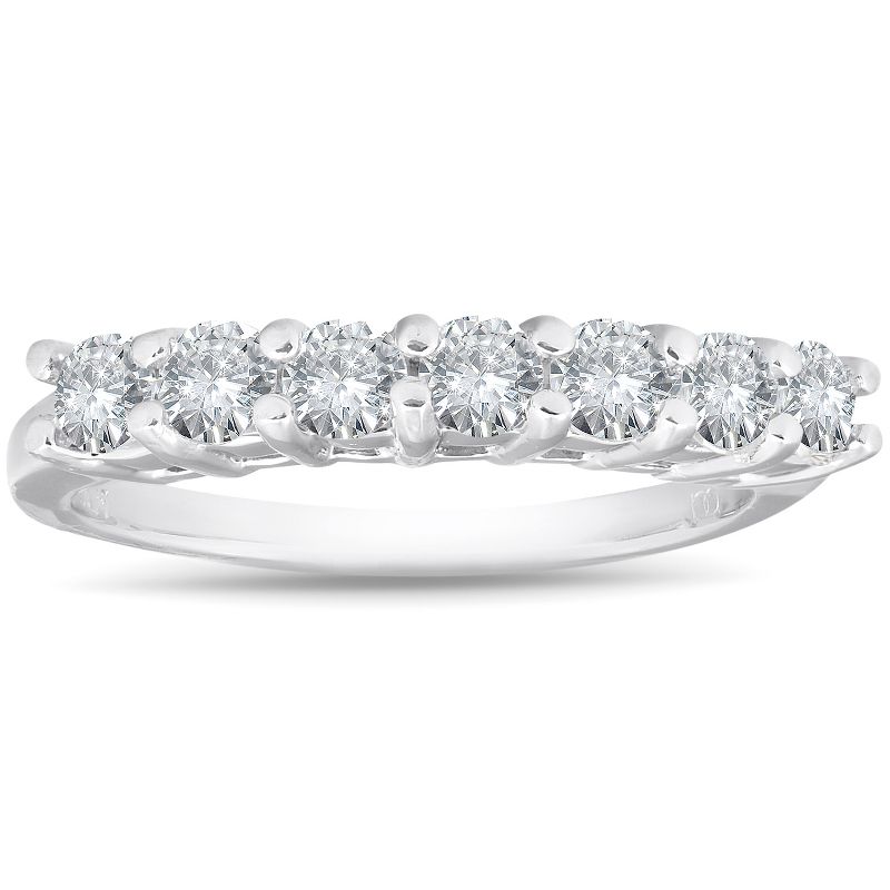 Pompeii3 950 Platinum 5/8 Carat Diamond Solitaire Prong Women's Wedding Ring, 1 of 6